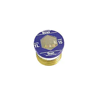 Bussmann TL-15PK4 15 Amp Time Delay, Loaded Link Edison Base Plug Fuse, 125V UL Listed, 4-Pack