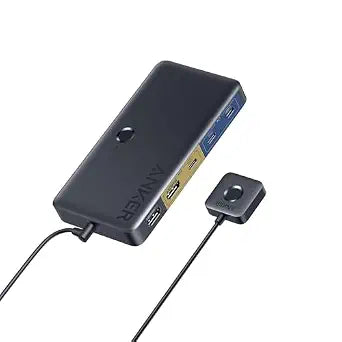 Anker USB 3.0 HDMI KVM Switch, 5 USB 3.0 Ports, 4K@60Hz HDMI, 85W Max PD