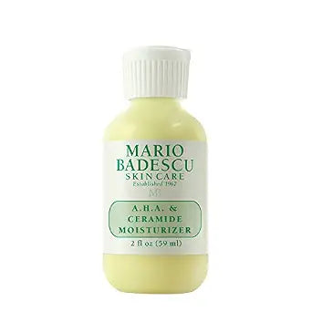 Mario Badescu A.H.A. & Ceramide Face Moisturizer for Women and Men, Ideal Facial Moisturizer for Combination or Oily Skin, Lightweight and Non-greasy Nighttime Moisturizer Face Cream, 2 Fl Oz