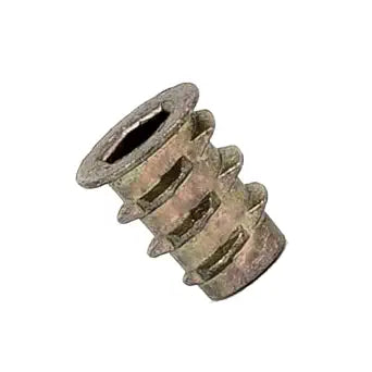 E-Z LOK Knife Thread Insert for Soft Wood, Hex Flanged, 8-32, 10mm, 100 ct