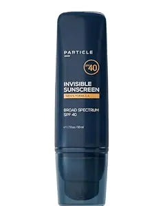 Particle Invisible Sunscreen, Men's Transparent SPF 40 Lotion with Vitamin E, Daily Skin Care for Men, Lightweight Formula for Sun Protection, Beard Friendly, Non Greasy, 1.7 FL OZ