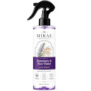 and Rice Water, Rosemary and Rice Water Spray for Hair Growth, Lightweight, Non-greasy Formula, For Softer, Smoother-Looking Hair, Fast Absorbing, 200ml