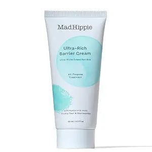 Mad Hippie Ultra-Rich Barrier Cream, Travel-Friendly ��� Multi-Purpose Moisturizer with Hyaluronic Acid, Niacinamide & Vitamin C, Lotion for Extremely Dry Skin, Vegan & Cruelty-Free, 2 Oz