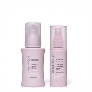 Keranique Volume & Protect Styling Kit – Volumizing Hair Mousse & Heat Protectant Spray for Fine & Thinning Hair – Adds Root Lift, Body & Bounce, Complex™ Repair Spray 2 oz & Texturizing Mousse 3.4 oz