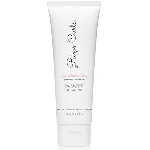 Rizos Curls Travel Curl Defining Cream, Enhance Waves, Curls & Coils, Soft Hold for Weightless Volume, Moisturizing for Frizz-Free Shine with Aloe Vera, Coconut Oil & Shea Butter, 2.5 oz