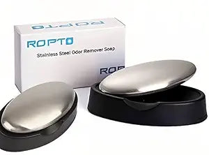 2 Packs Stainless Steel Soap Hand Odor Remover Bar