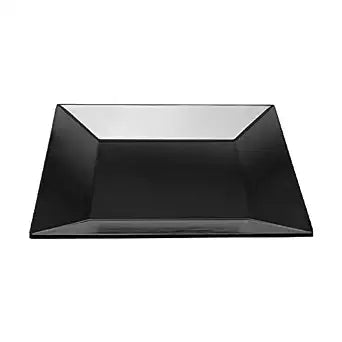 G.E.T. ML-104-BK 10" Square Plate, Melamine, Black