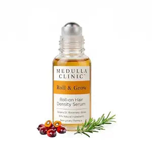 Hair Growth Serum Roll-On | Rosemary, Biotin, Batana Oil and Caffeine Leave-In Serum for Thinning Hair & Damaged Scalp | All Hair Types | 1 fl oz