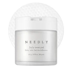 Needly Daily Toner Pad I Exfoliating Pads for Face with BHA & PHA(80 Pads), Deep Hydration, Pore Minimizer for Face, Centella, Tea Tree, High Volume Essence, Extra Large Cotton Pad, Korean Skin Care