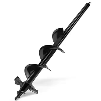 Auger Drill Bit for Planting - 4"X24" Heavy-Duty Auger Post Hole Digger for Fence- 1/2" Hex Drive Drill