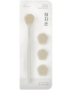 DEARCUS Tongue Scraper for Adults & Kids, 3 Replaceable Heads (White)