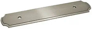 10 Pack - Cosmas B-112-96SN Satin Nickel Cabinet Hardware Handle Pull Backplate/Back Plate - 3-3/4" Inch (96mm) Hole Centers