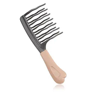 Wide Tooth Comb for Curls, Detangling Comb with Double Row Wavy Tooth for Curly/Wavy/Thick/Long/Wet & Dry Hair, Detangler Hair Brush Large Tooth Shower Hair Comb for Women Girl Men
