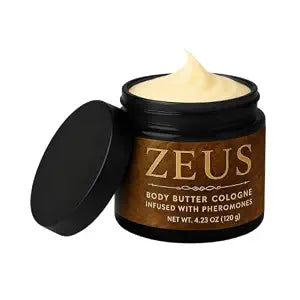 Zeus Body Butter Cologne for Men, Moisturizing Scented Body Butter Cream, Hydrating Men's Body Care Lotion for Soft, Smooth Skin, Daily Fragrance & Skincare
