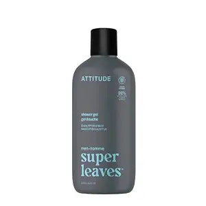 ATTITUDE Men's Body & Face Wash, Eucalyptus & Sage, EWG Verified, 14 Fl Oz