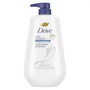 Dove Body Wash with Pump with Skin Natural Nourishers Instantly Soft Skin and Lasting Nourishment Deep Moisture Cleanser Effectively Washes Away Bacteria While Nourishing Your Skin 30.6 oz (Pack of 3)