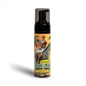 Bro Glo Self Tanner for The Boys - Quick Application Foam Mousse Easy Sunless Tan For Face and Body Oil Free Water Based Faster Skin Drying Natural Sun Kissed Bronze Color Perfect Men - 6.76 FL oz