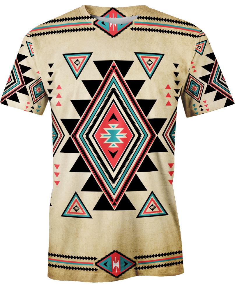 3D Ancient Pattern T Shirt, 3D T Shirt, All Over Print T Shirt