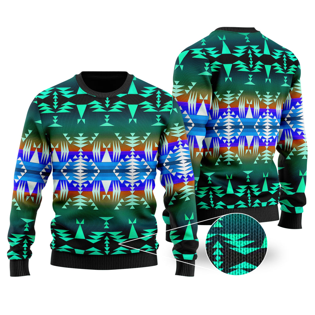 3D Pattern Native Tribals Sweater