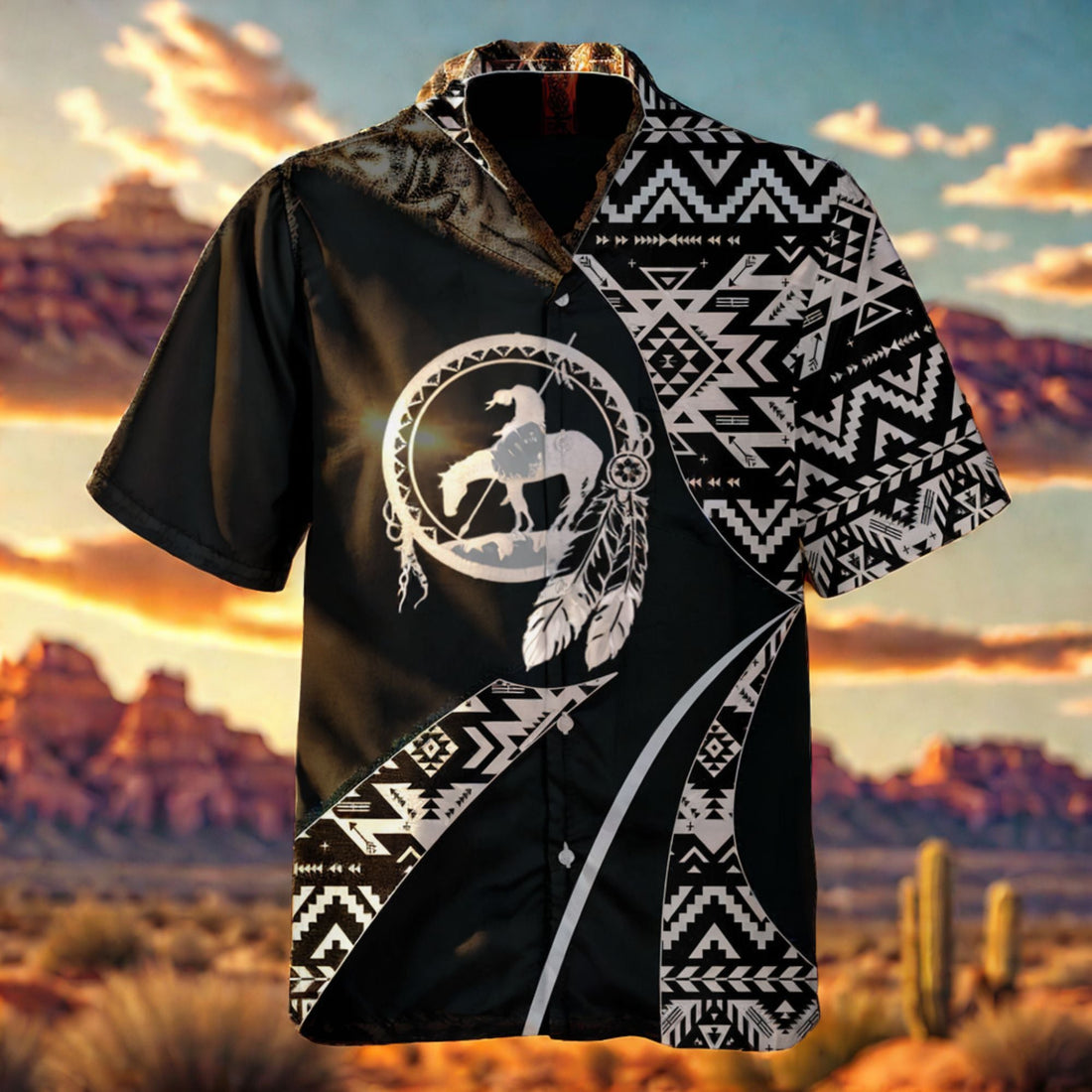 3D Tribe Design Native American Hawaiian Shirt