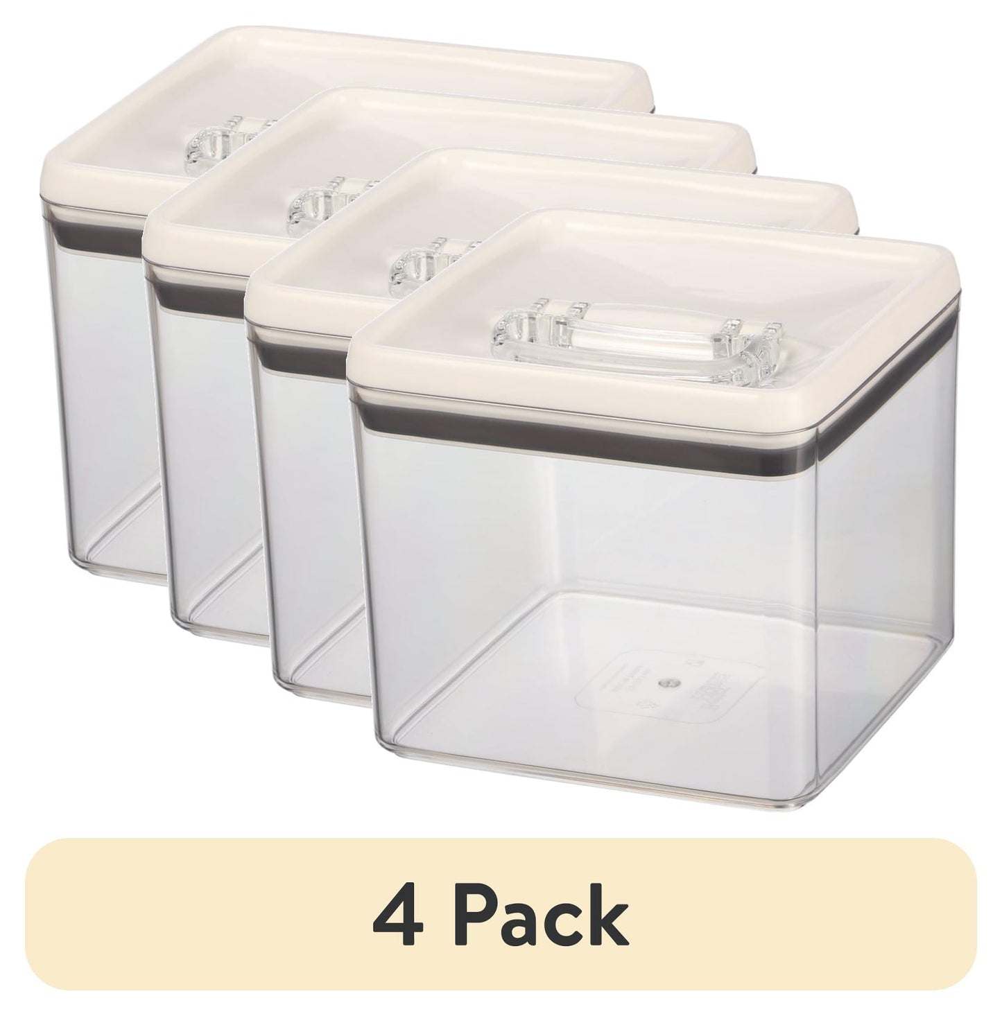 (2 pack) Better Homes & Gardens Flip-TiteÂ® Large 19.7 Cup Airtight Bagel Food Storage Container, BPA-Free, Stackable Pantry Canister, Ideal Use for Pantry Organization and Food Storage