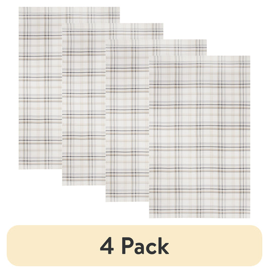 (4 pack) Better Homes & Gardens Monday Plaid Tablecloth 60" x 102" - Multi - 100% Cotton