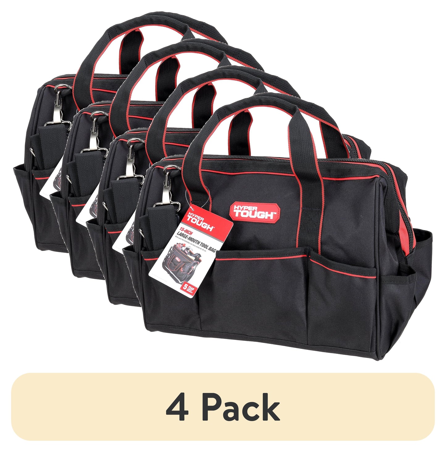 Hyper  Tough 15" Large Mouth Tool Bag