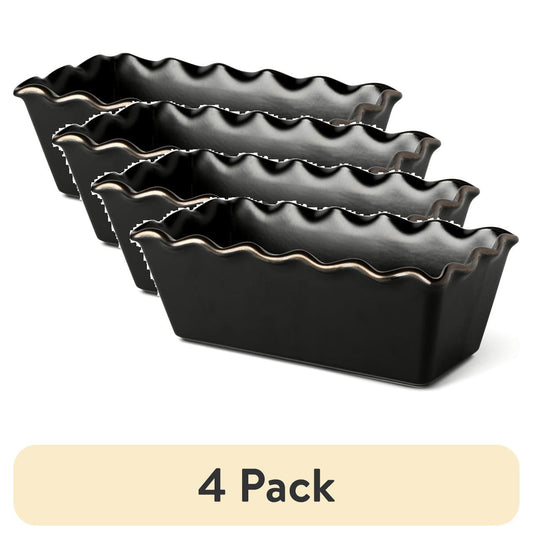 (4 pack) Thyme & Table 9" Loaf Pan Ceramic - Onyx