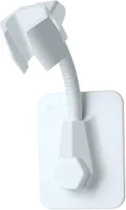 1 Piece Shower Bracket - Strong Adhesive Wall Mount for Bathroom, Bathtub - Adjustable Shower Wand Holder - White