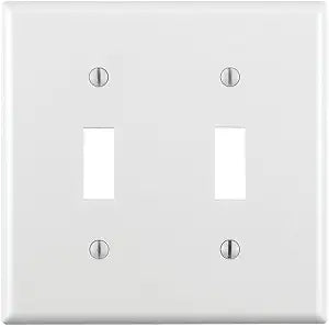 Leviton Double Toggle Switch, Standard Size, 88009, White