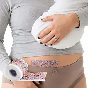 Quitch Silicone Scar Sheets for Surgical Scars, C Section Recovery, Floral