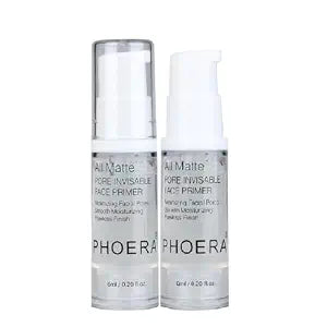 2 Pack PHOERA Primer for Face Makeup, Pore Shrink Wrinkles Remove Fine Lines Hydration Clean Prime.6 ML*2