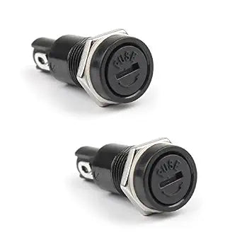 2PCS SCI R3-11 Panel Mount Chassis Fuse Holder for 5x20mm Glass Fuses 10A 250V