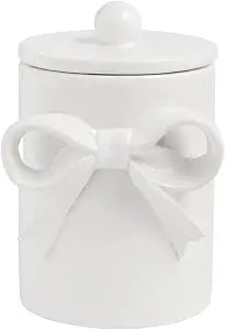 Mud Pie Ceramic Large Bow Canister