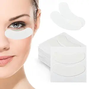 COMNICO 100 Pcs Eyelash Extension Foam Eye Pads Disposable Lint Free Stick Well Under Eye Lash Extension Pads Beauty Tool Kit Lash Tech Supplies Must Haves