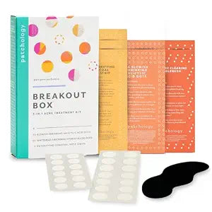 Patchology Breakout 3-in-1 Acne & Pimple Patch Kit & 3 Nose Strips