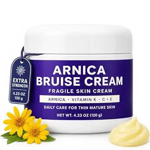Arnica Bruise Cream, Bruise Cream for Seniors with Vitamin K2 and Ceramides