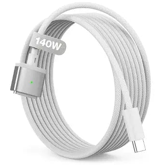 Hugener 140W Magnetic 3 Cable USB-C 6.6FT for MacBook Air Pro Charger