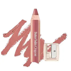 CLIO Butter Balm Crayon, 2-in-1 Lip and Cheek Tint, Buildable Lightweight Cream Blush, Crayon Lipstick Makeup (005 GALLERY BROWN, One Size)