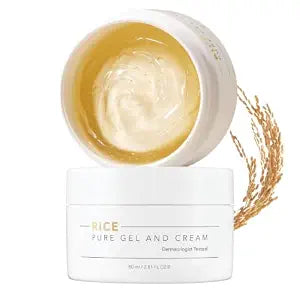 THANKYOU FARMER Rice Pure Gel and Cream, Dual Formula, Korean Moisturizer 2.81 fl oz