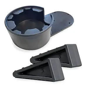 Stander Laptop Accessory Kit, Cup Holder and Anti-Slip Rubber Elevated Computer Laptop Wedges for Stander Wonder Tray and Able Life Overbed Tables