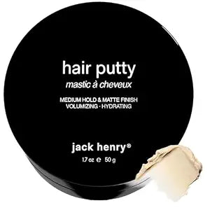 Jack Henry Hair Putty for Men, Matte Medium Hold Styling Paste, 1.7 oz