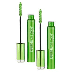 Maybelline Lengthening Mascara, Very Black | Define-A-Lash | Washable Formula | Longer-looking Lashes | Pack of 2