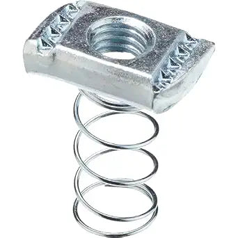 Newhouse Electric SP12-5PK Strut Channel Spring Nut .5-inch 5-Pack, Hardware Nuts for Strut Channel Bracket, Electro-Galvanized Strut Channel Nuts for A-Series and C-Series Steel Channels