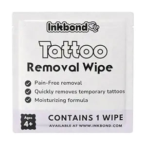 Temporary Tattoo Removal Wipes, Removes Tattoos, Glitter Freckles & Makeup Patches in Seconds, Skin-Safe and Moisturizing