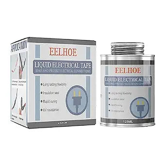 125ml Liquid Electrical Tape, Waterproof Liquid Rubber Insulation Coating, Fast-Drying Flexible Wire Repair Sealant, Plastic Dip Alternative for Indoor/Outdoor Electrical Connections & Cables