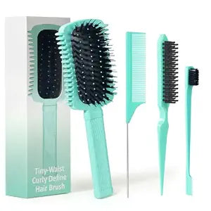 Curly Hair Brush Defining, Volume Curl Defining Brush for Effortlessly Detangling Shaping and Styling Women's Curls, Waves & Coils, Curly Hair Products, Reduce Frizz