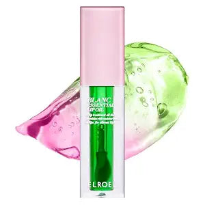 ELROEL Essential Lip Oil, 50HR Hydrating Korean Lip Gloss (#04 Green Apple)