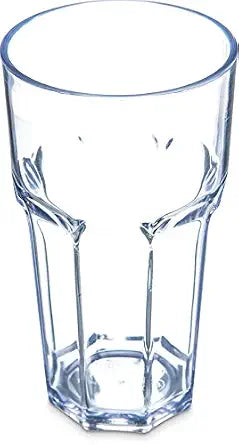 Carlisle FoodService Products Louis Tall Tumbler for Restaurants, Catering, Kitchens, Plastic, 22 Ounces, Clear