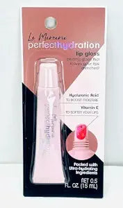 Perfect Hydration Lip Gloss with Hyaluronic Acid and Vitamin E, Paraben Free, Cruelty Free, 0.5 fl. oz.